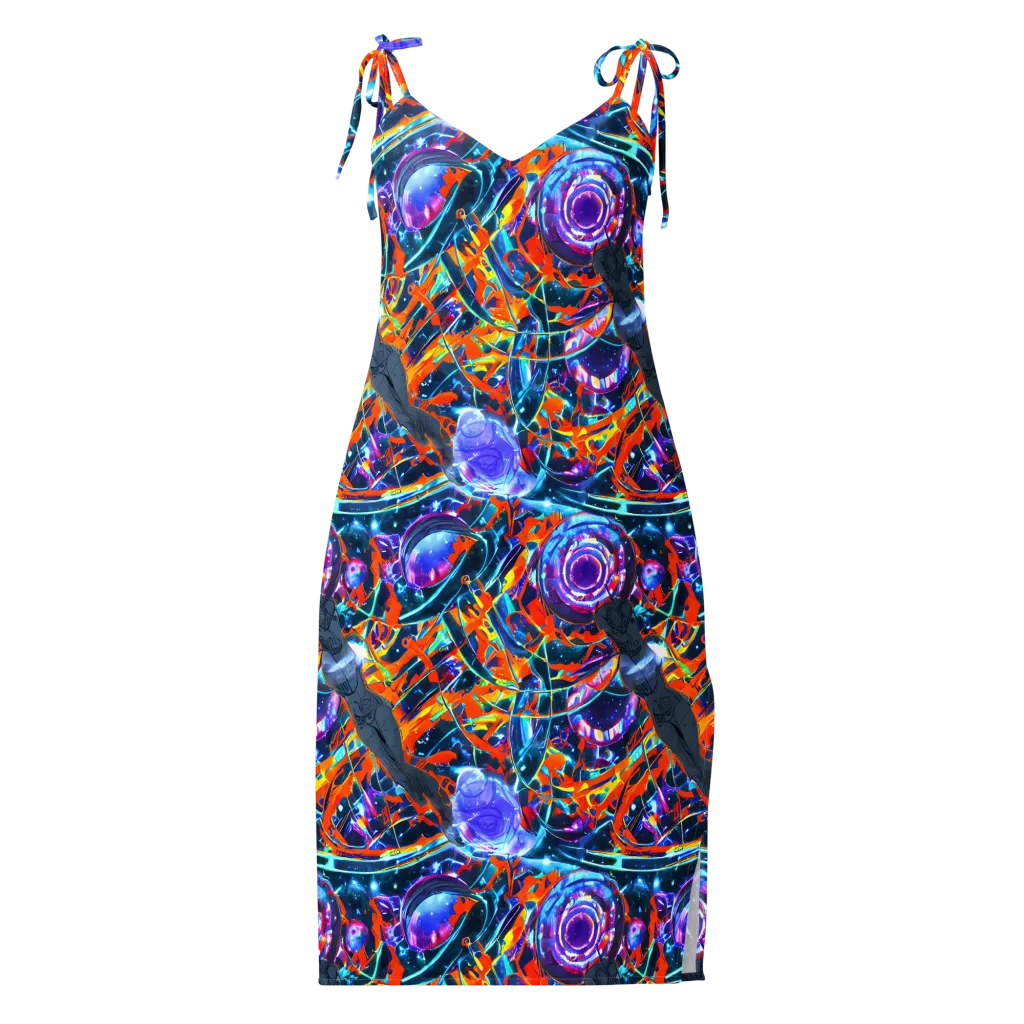 Prismatic Engine on Slip Dress — Front