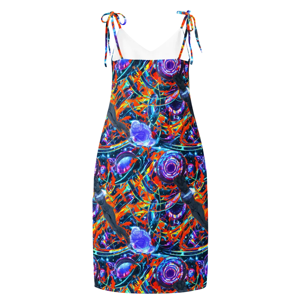 Prismatic Engine on Slip Dress — Back
