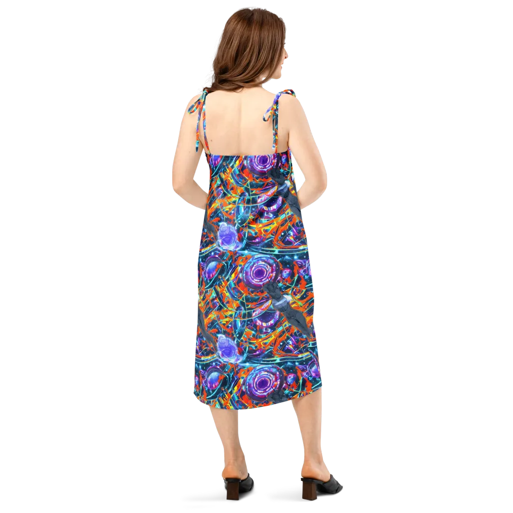 Prismatic Engine on Slip Dress — Back