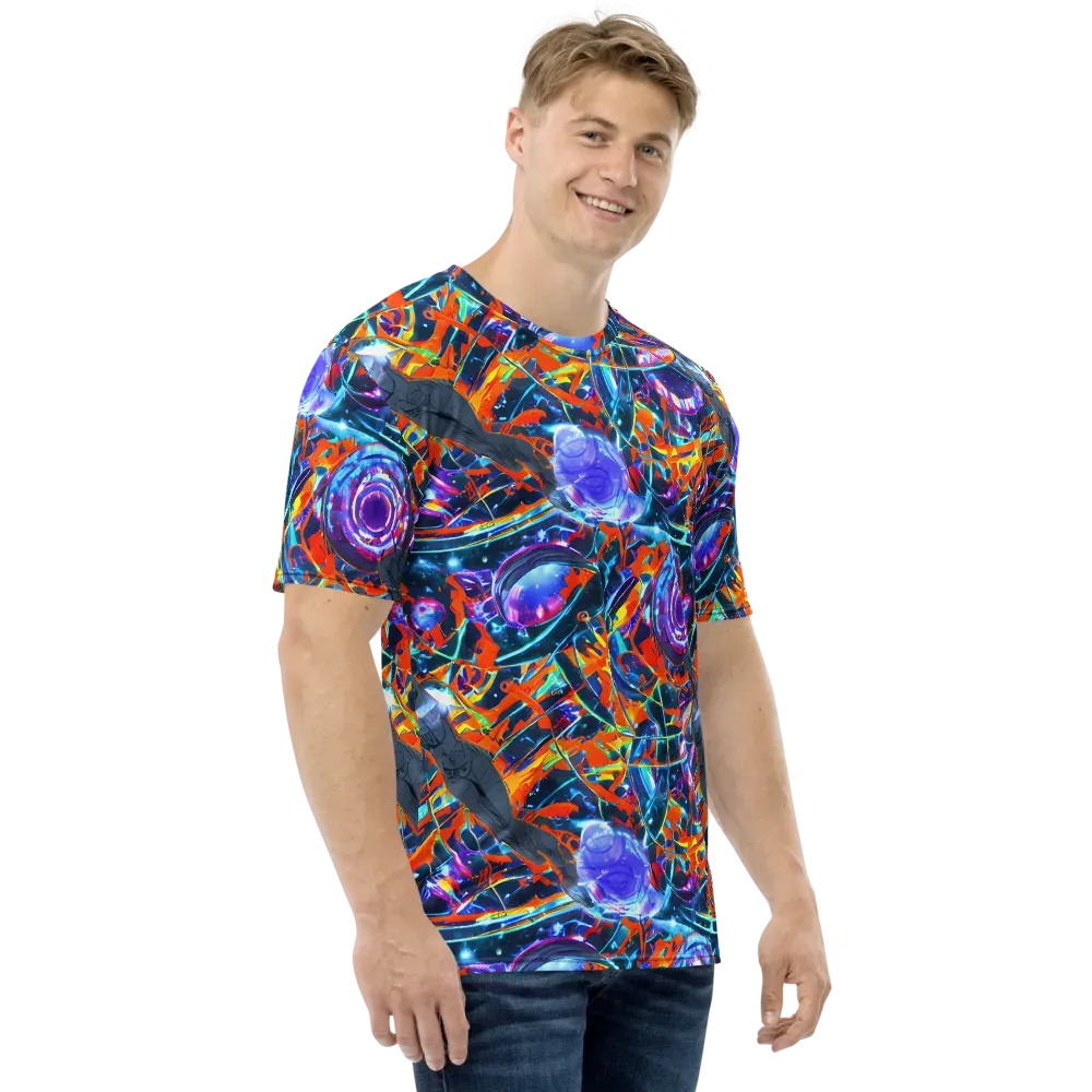 Prismatic Engine on Men's Crew Neck T-Shirt — Right