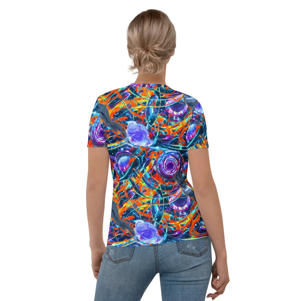 Prismatic Engine on Women's Crew Neck T-Shirt — Back