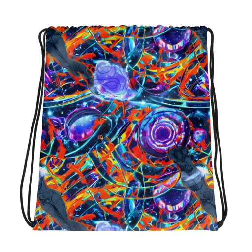 Prismatic Engine on a Drawstring Bag