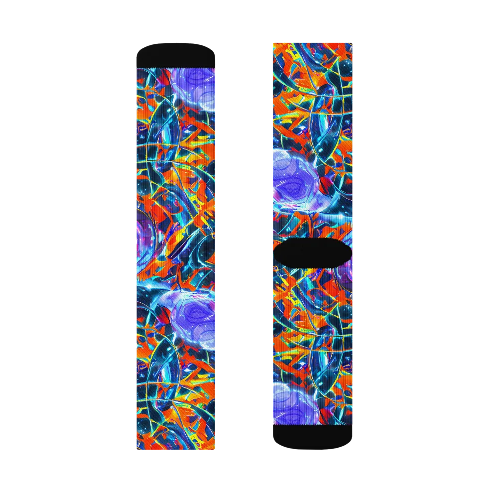 Prismatic Engine on Socks — Left Sock
