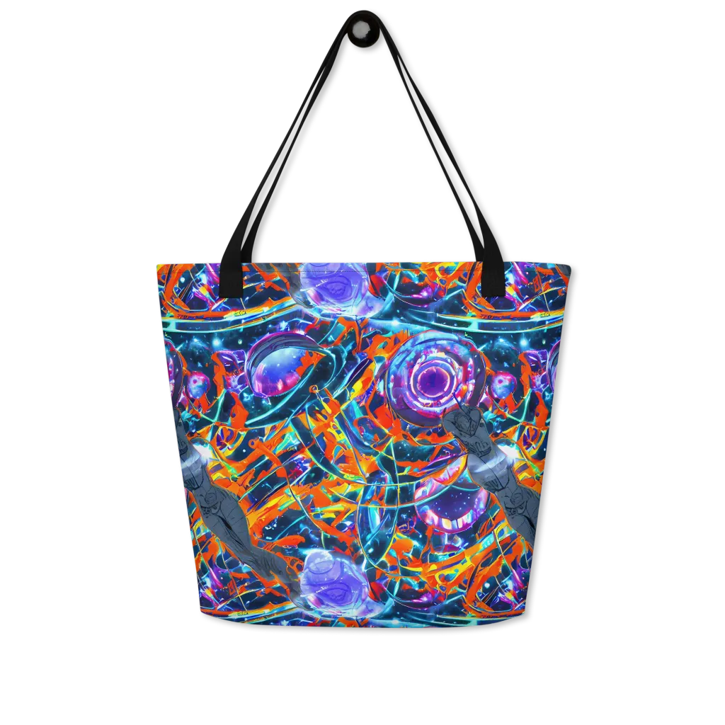Prismatic Engine on Large Tote Bag W/ Pocket — Front