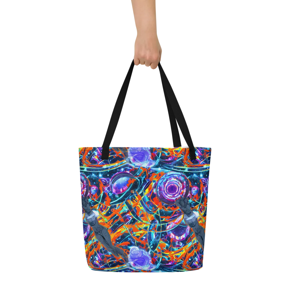 Prismatic Engine on Large Tote Bag W/ Pocket — Front
