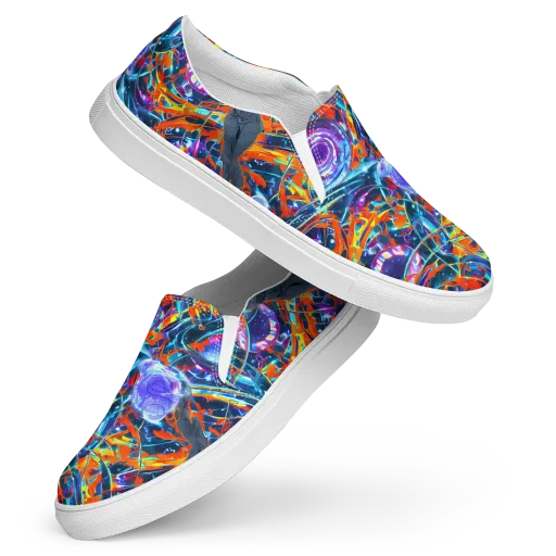 Prismatic Engine on a Women's Slip-On Canvas Shoes