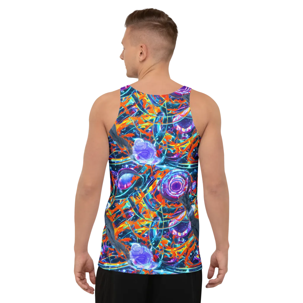 Prismatic Engine on Men's Tank Top — Back
