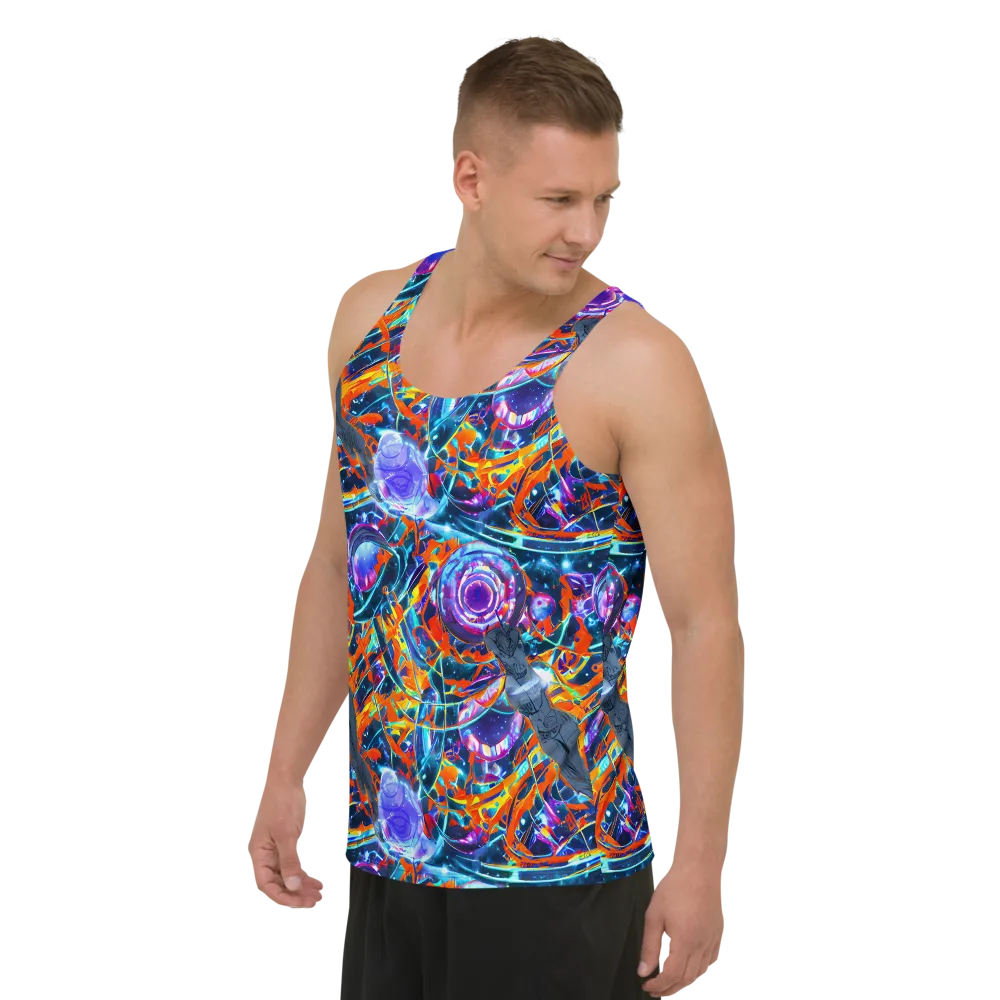 Prismatic Engine on Men's Tank Top — Left Front