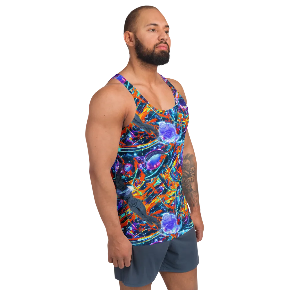 Prismatic Engine on Men's Tank Top — Right Front