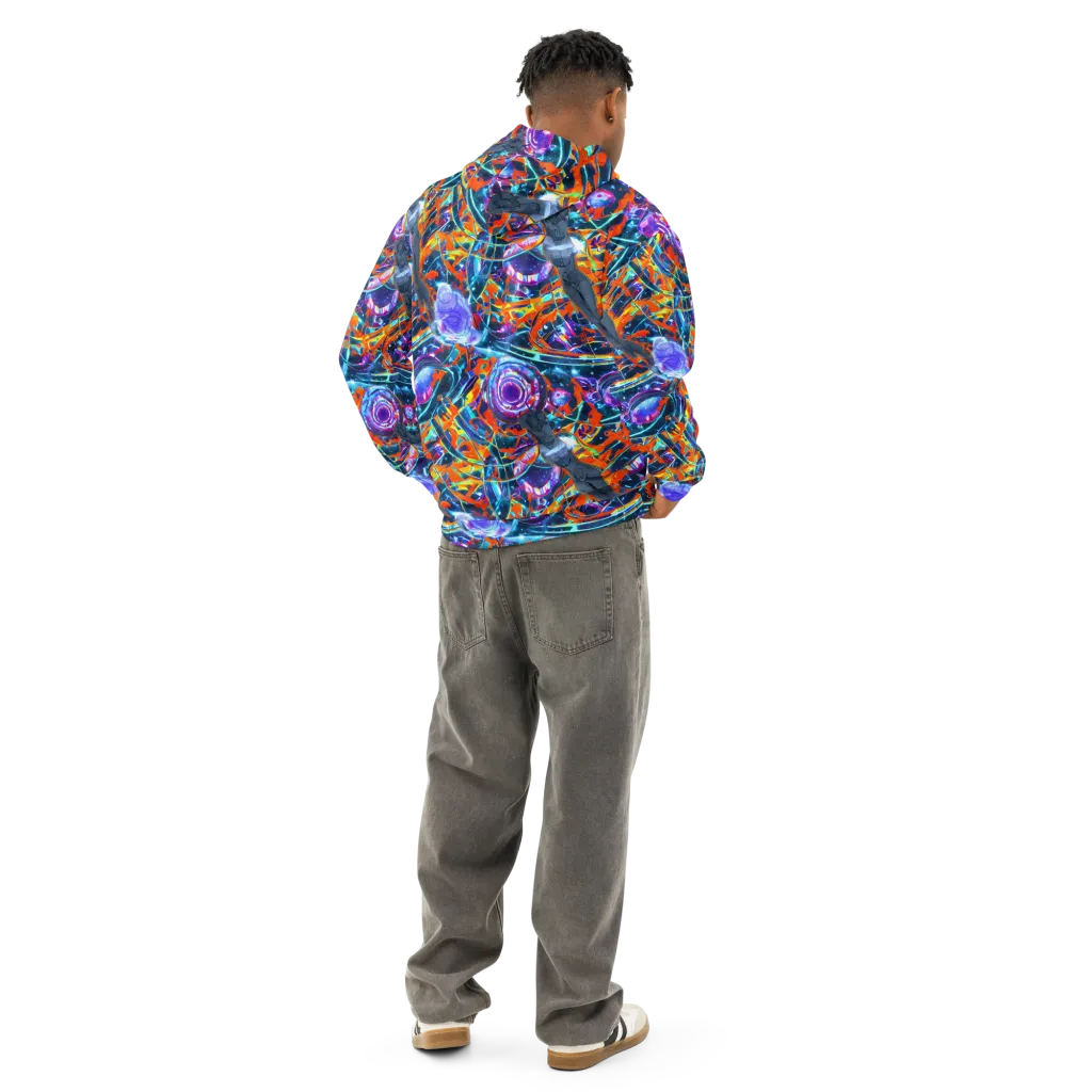Prismatic Engine on Cotton Hoodie — Back