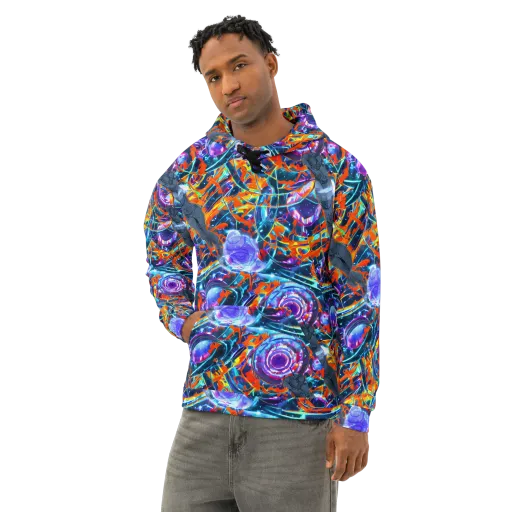 Prismatic Engine on a Cotton Hoodie