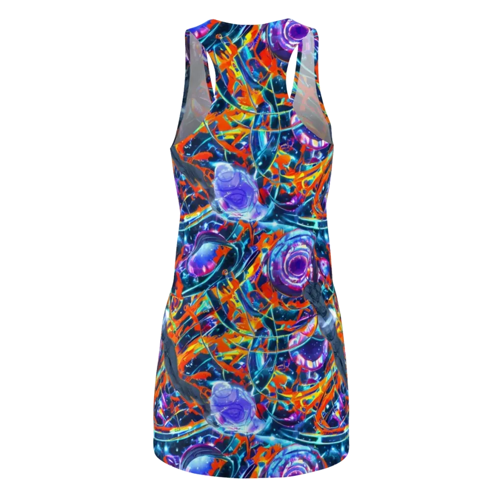 Prismatic Engine on Racerback Dress — Back