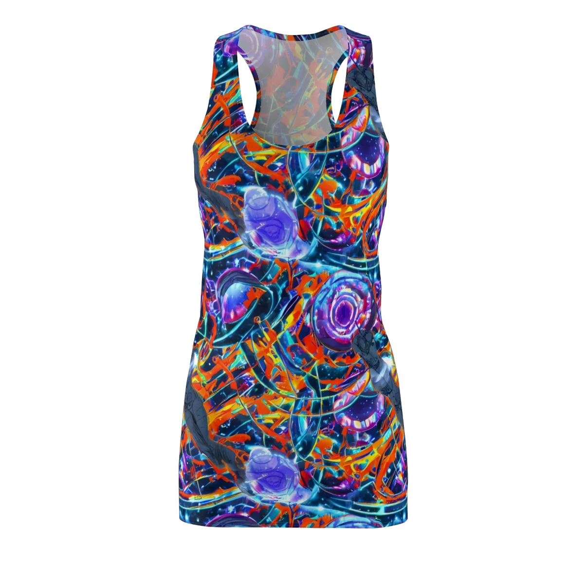 Prismatic Engine on Racerback Dress — Front