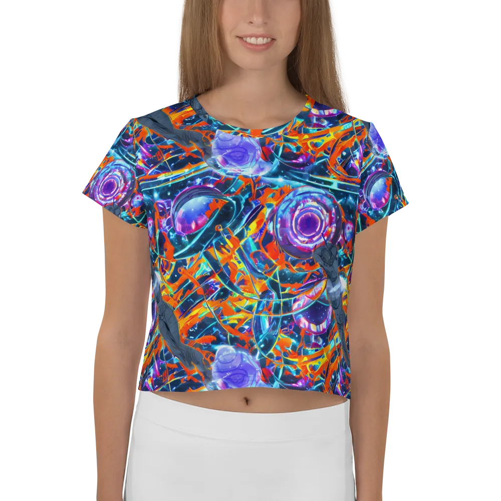 Prismatic Engine on Crop Tee — Front