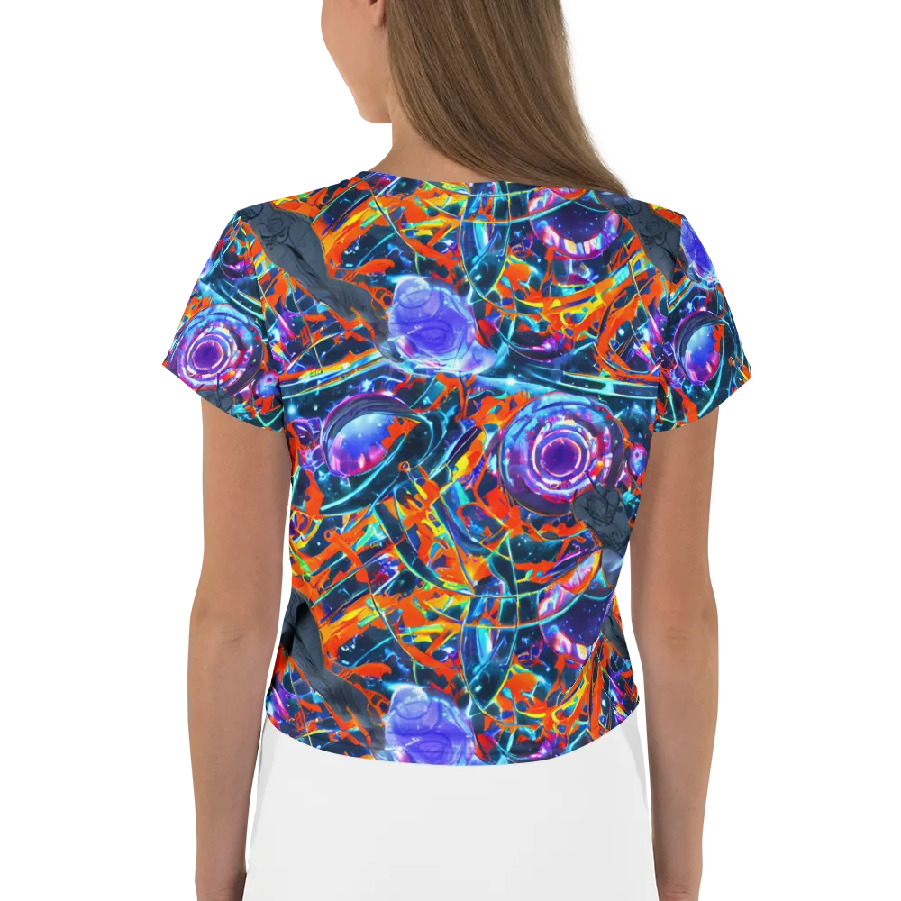 Prismatic Engine on Crop Tee — Back