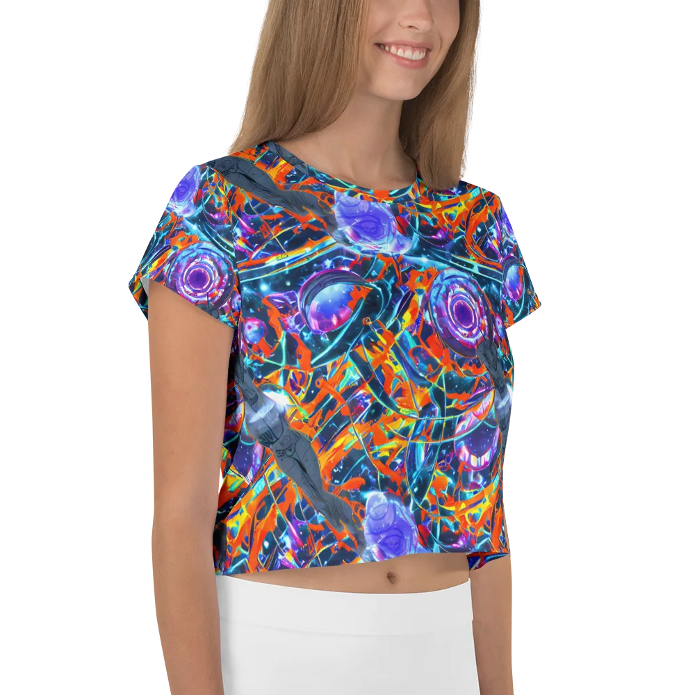 Prismatic Engine on Crop Tee — Right