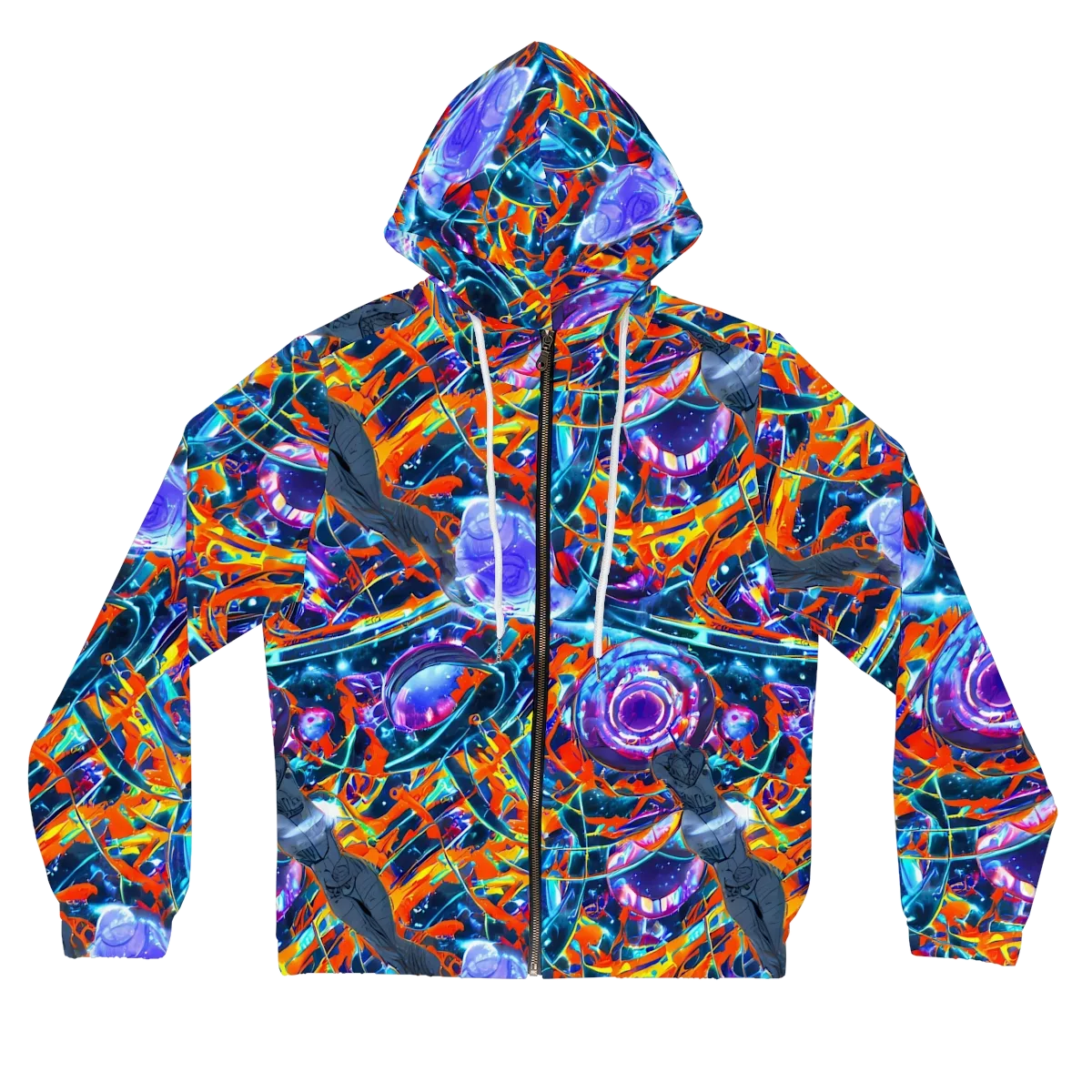 Prismatic Engine on Women's Full-Zip Hoodie — Front