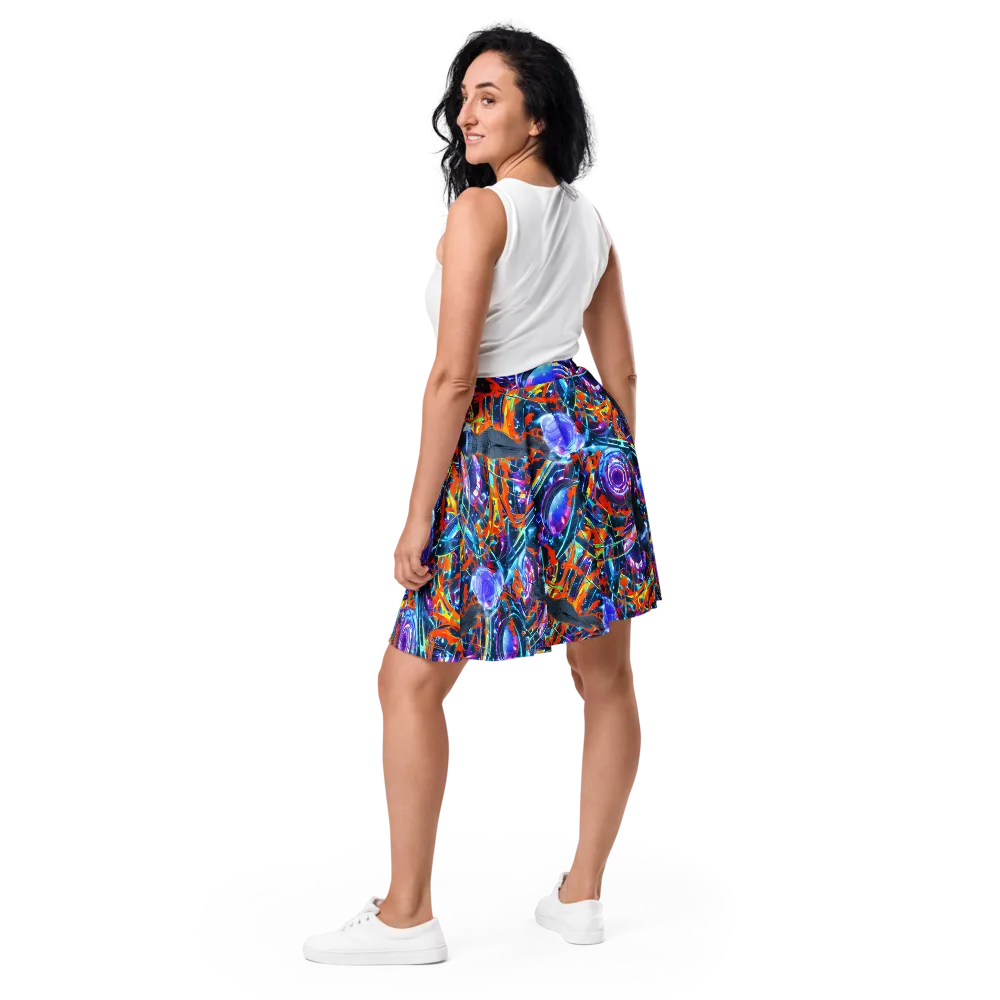 Prismatic Engine on Skater Skirt — Back