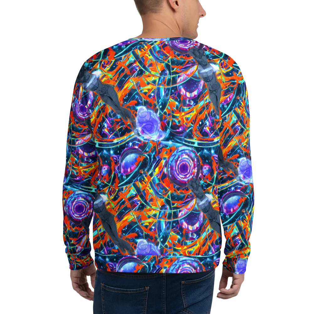 Prismatic Engine on Sweatshirt — Back