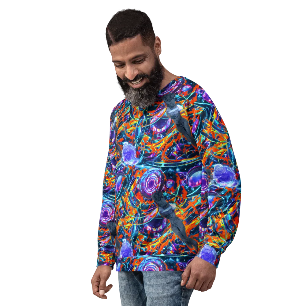 Prismatic Engine on Sweatshirt — Left Front