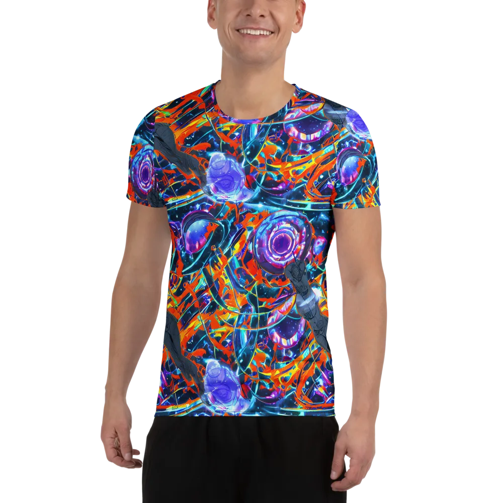 Prismatic Engine on Men's Athletic T-Shirt — Front