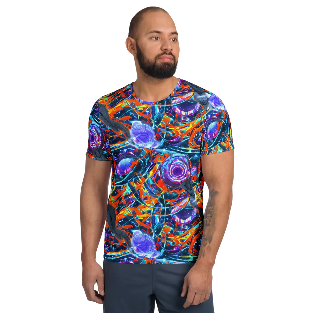Prismatic Engine on Men's Athletic T-Shirt — Front