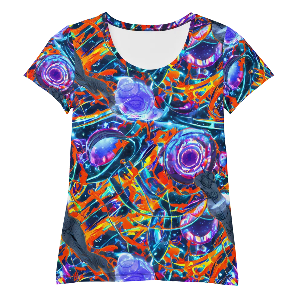 Prismatic Engine on Women's Athletic T-Shirt — Front