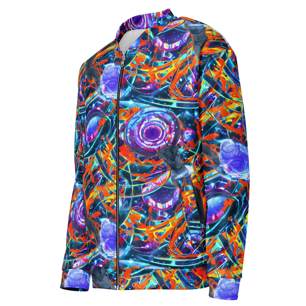 Prismatic Engine on Bomber Jacket — Left Front