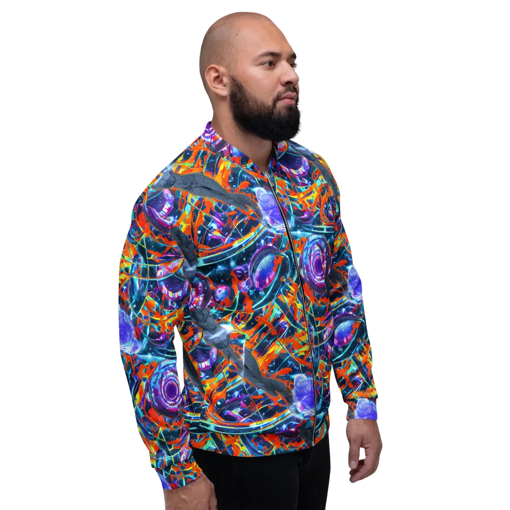 Prismatic Engine on Bomber Jacket — Right
