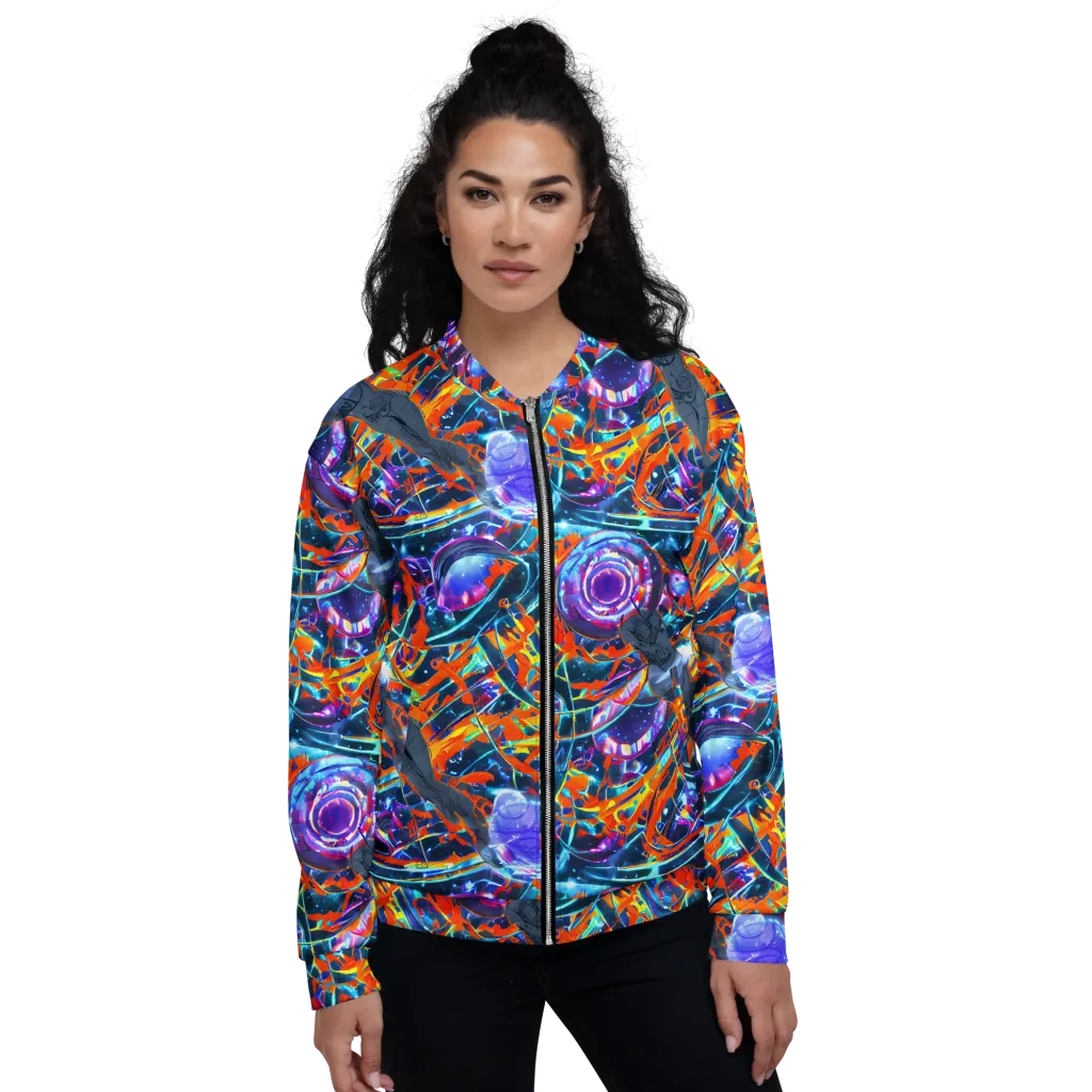 Prismatic Engine on Bomber Jacket — Front