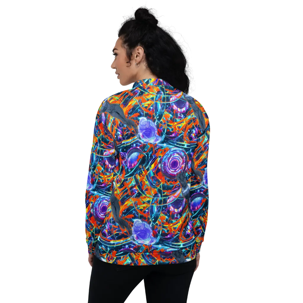 Prismatic Engine on Bomber Jacket — Back