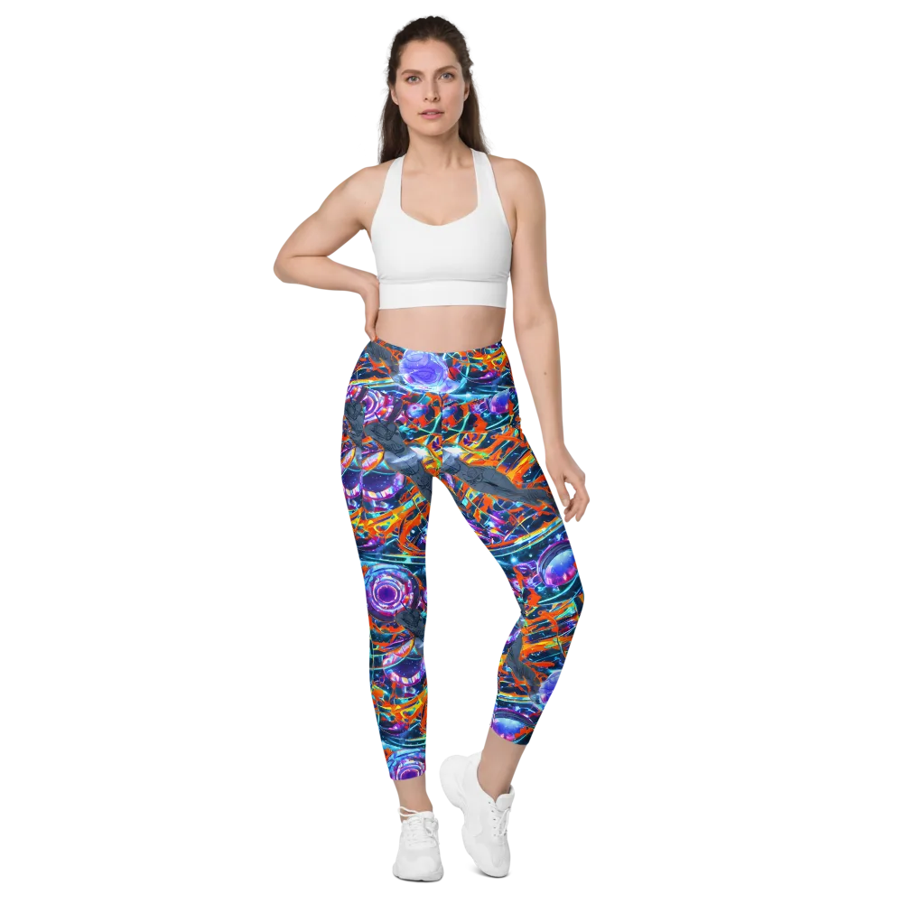 Prismatic Engine on Leggings with Pockets — Front