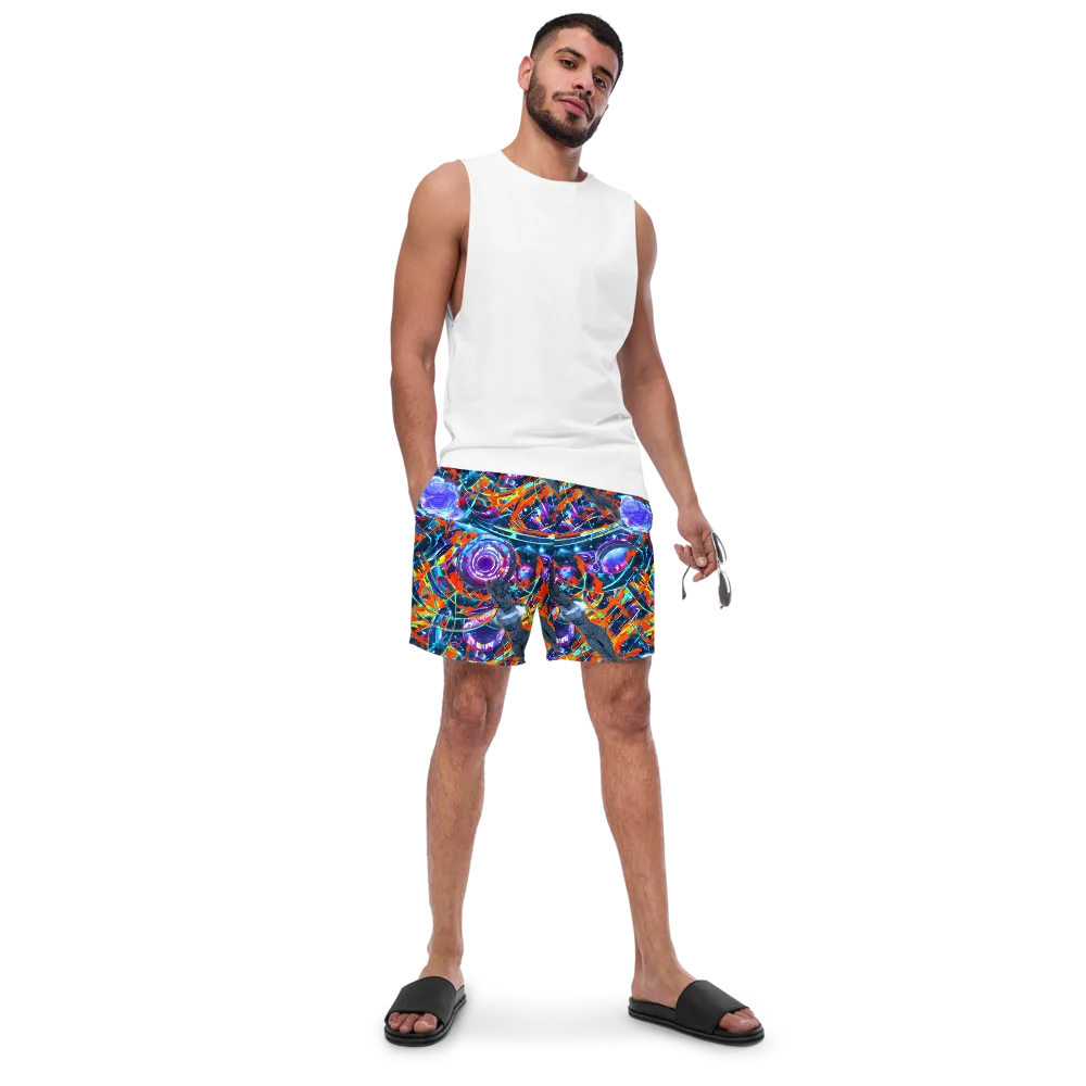 Prismatic Engine on Swim Trunks — Front