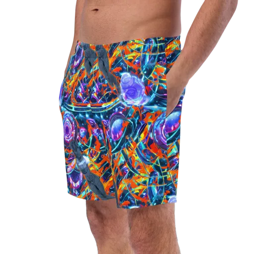 Prismatic Engine on a Swim Trunks