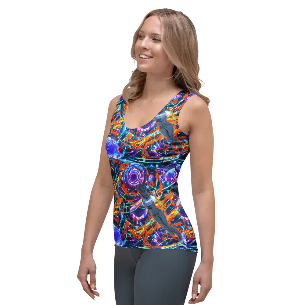 Prismatic Engine on Women's Tank Top — Left Front