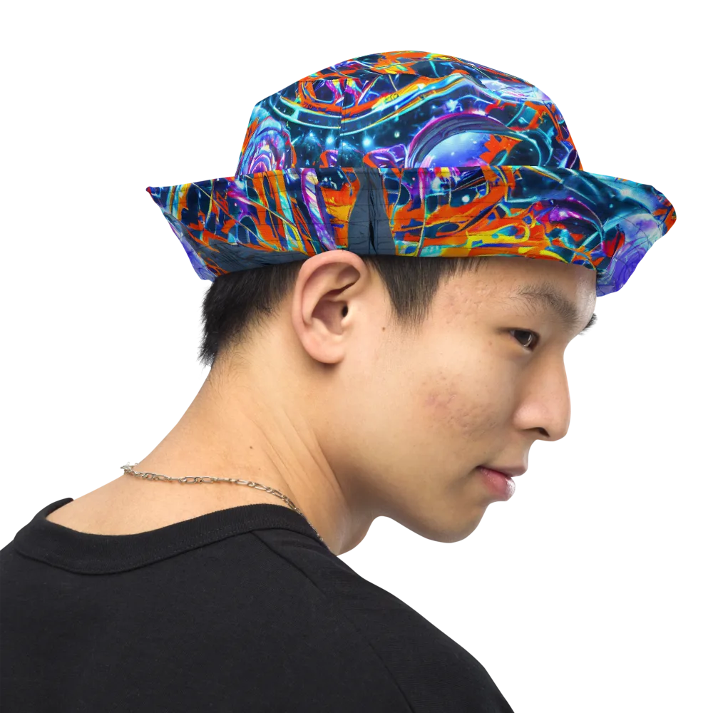 Prismatic Engine on Reversible Bucket Hat — Right Outside