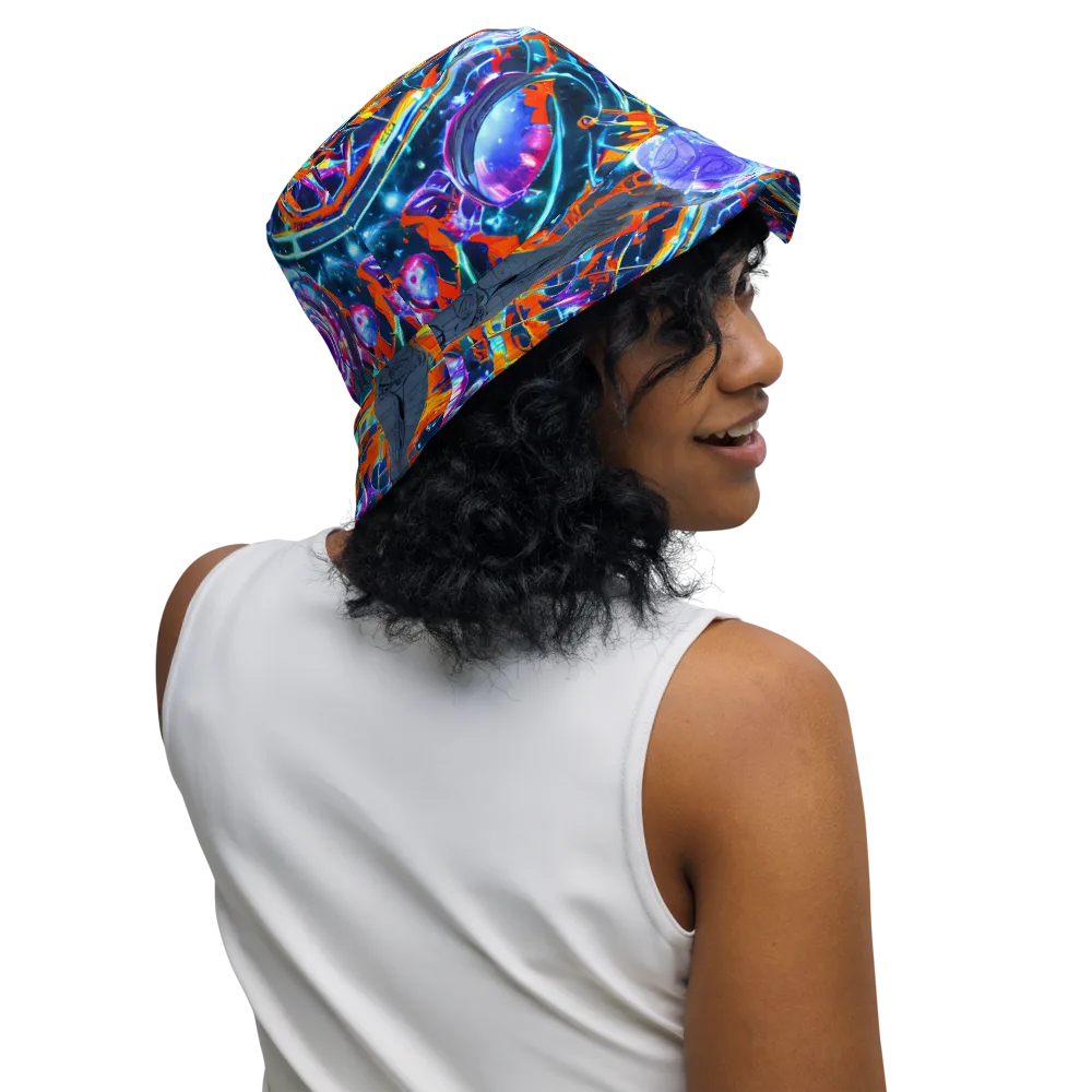Prismatic Engine on Reversible Bucket Hat — Right Outside