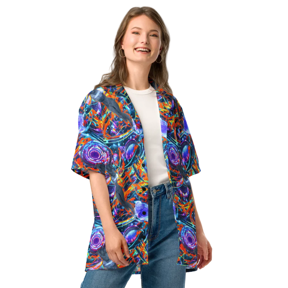 Prismatic Engine on Button Shirt — Front