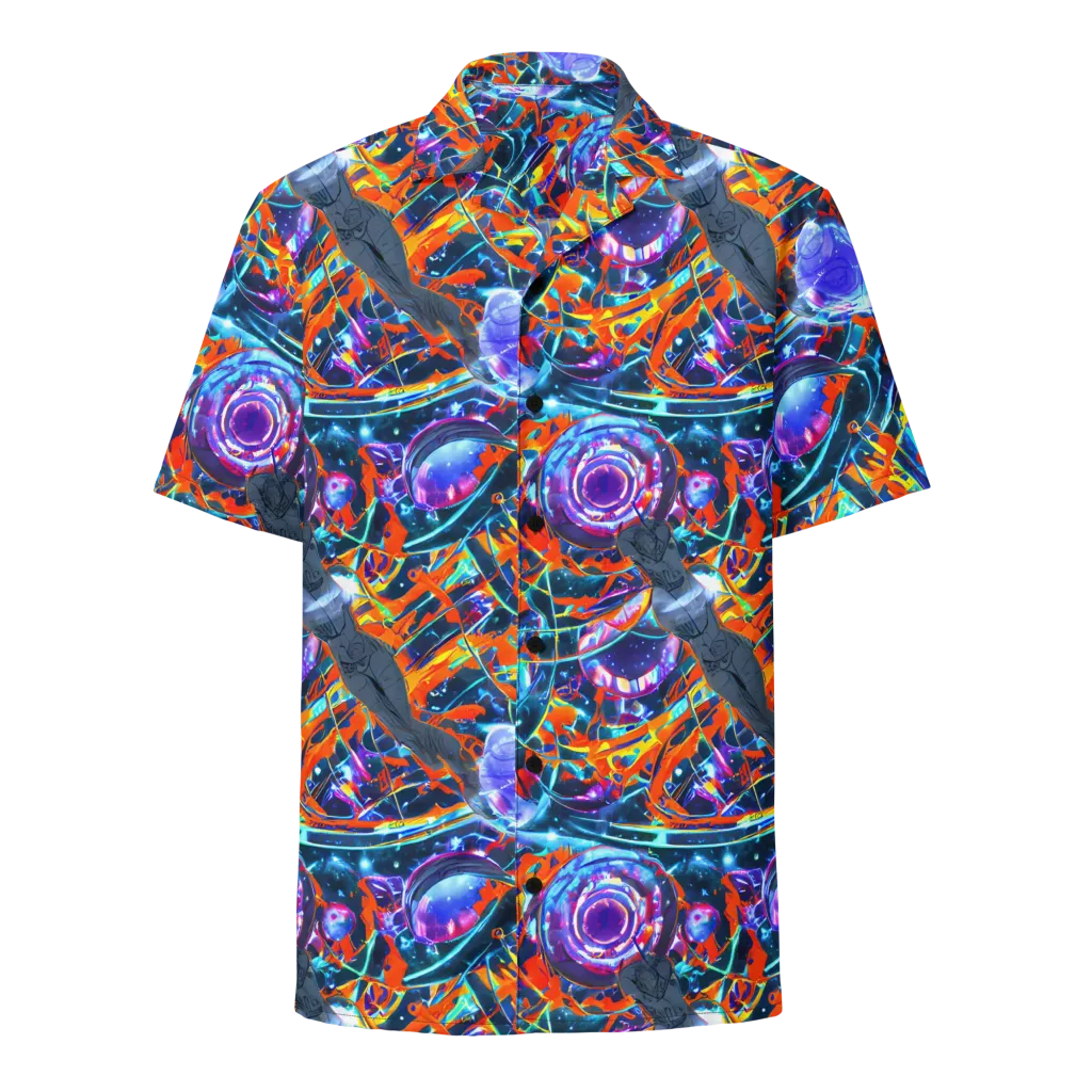 Prismatic Engine on Button Shirt — Front