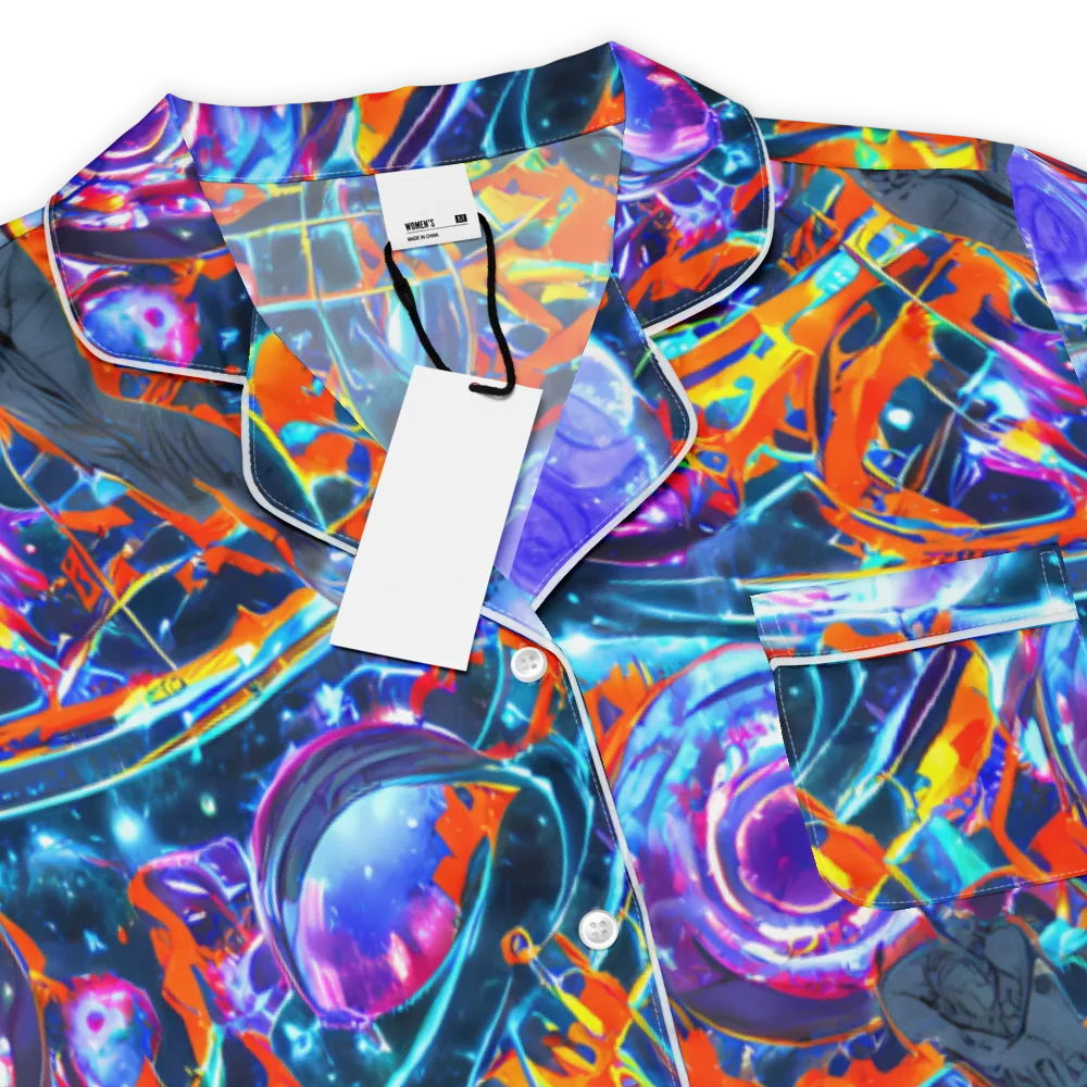 Prismatic Engine on Women's Short Sleeve Pajama Top — Product details