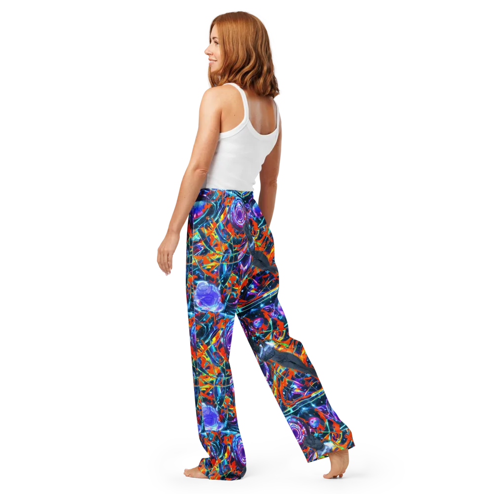 Prismatic Engine on Women's Pajama Pants — Back
