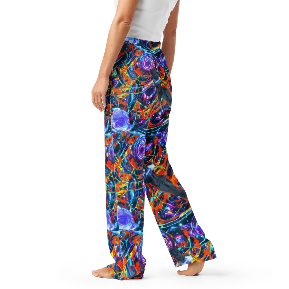Prismatic Engine on Women's Pajama Pants — Left
