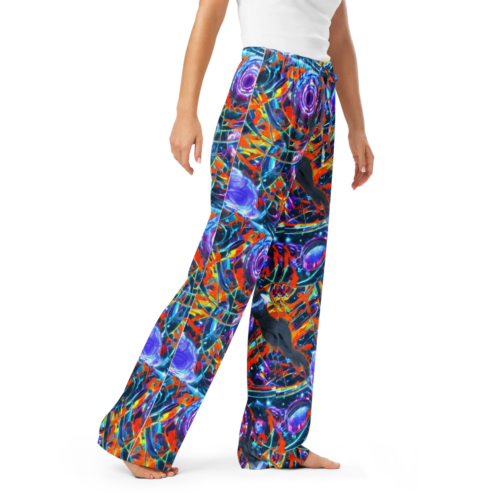 Prismatic Engine on Women's Pajama Pants — Right Front