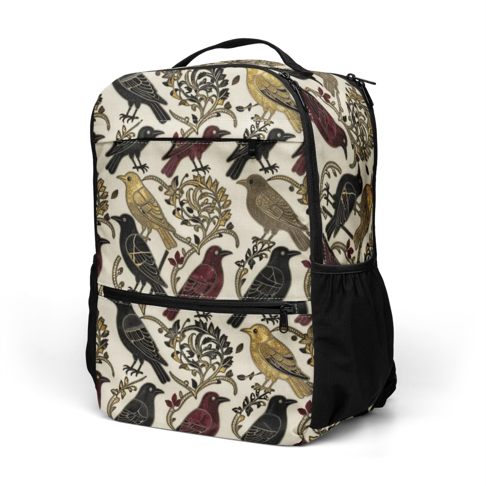 Ravenwood Aviary on Utility Backpack — Left Front