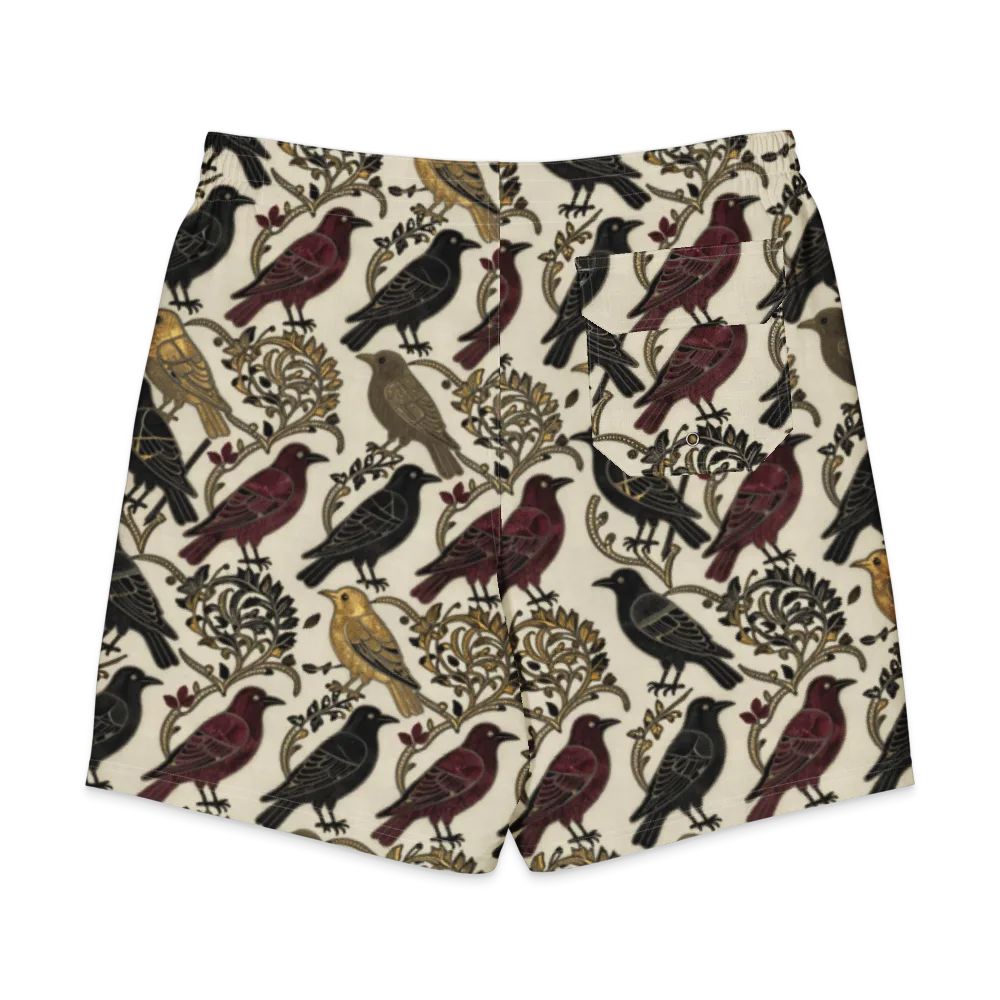 Ravenwood Aviary on Men's Board Shorts — Back