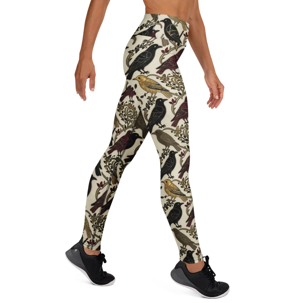 Ravenwood Aviary on Yoga Leggings — Right