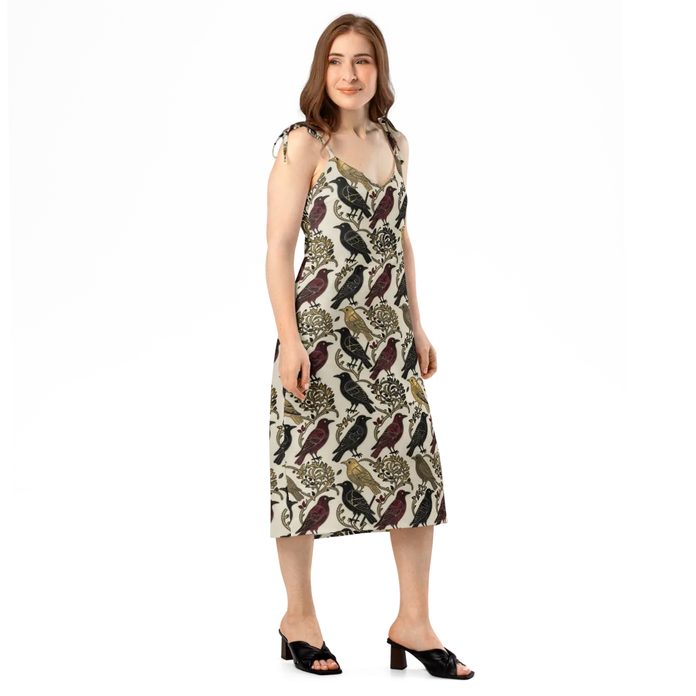 Ravenwood Aviary on Slip Dress — Right Front