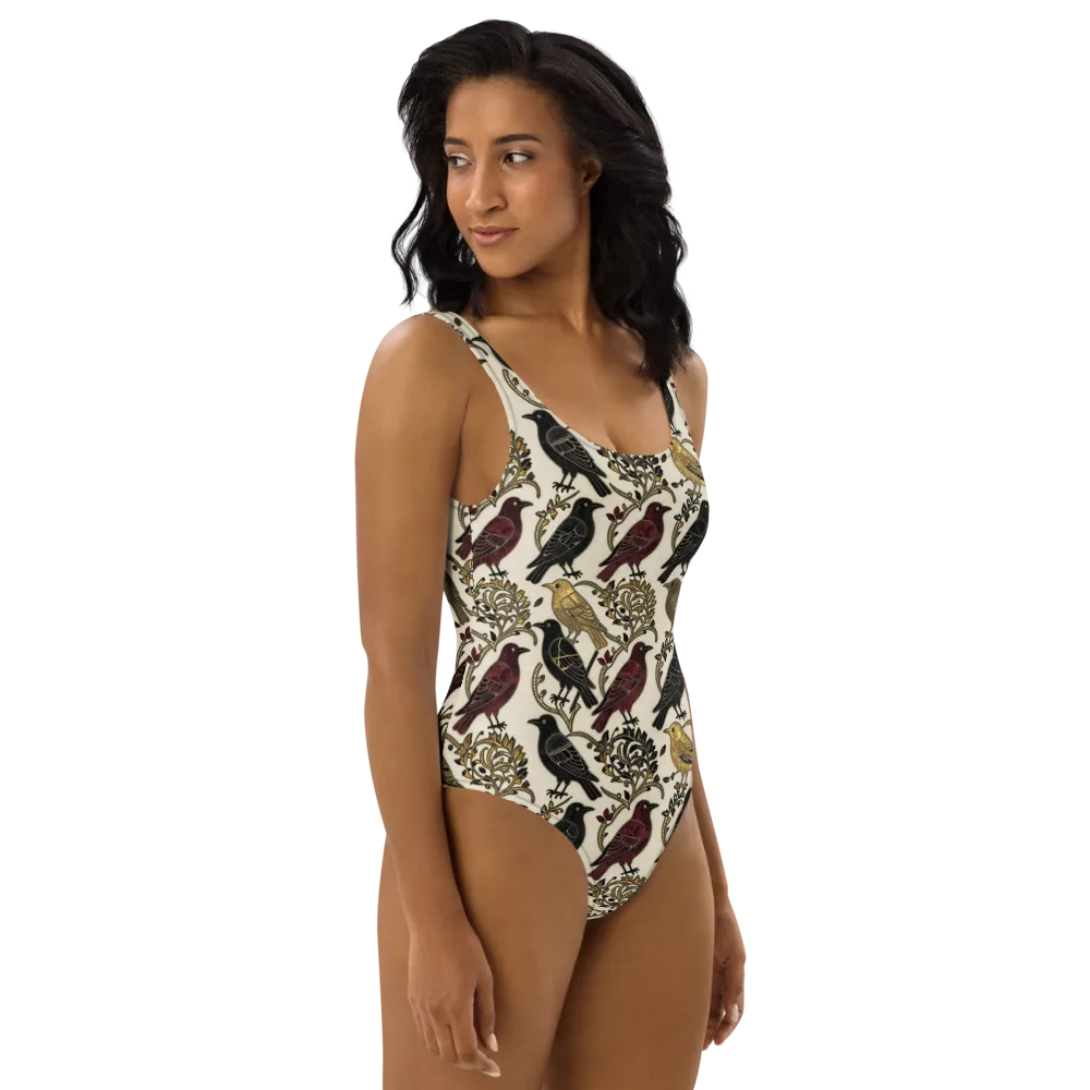 Ravenwood Aviary on One-Piece Swimsuit — Right