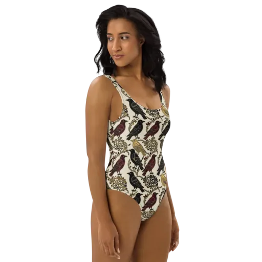 Ravenwood Aviary on a One-Piece Swimsuit