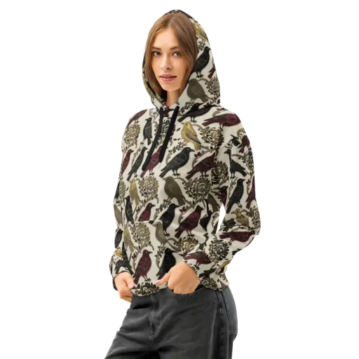 Ravenwood Aviary on a Cotton Hoodie